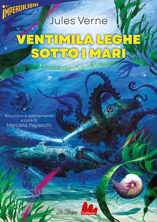 Ventimila leghe sotto i mari - Jules Verne - copertina