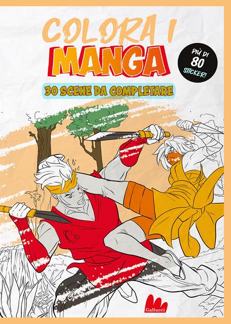 Colora i manga. Con sticker. Con sticker - Claudio Avella - copertina