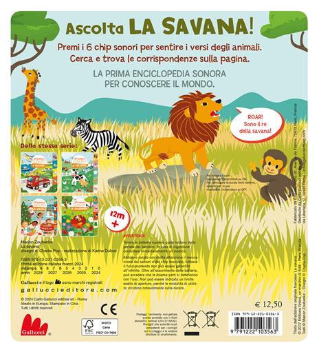 La savana. Il mio piccolo almanacco sonoro. Ediz. a colori - Marion Zoubenko - 3