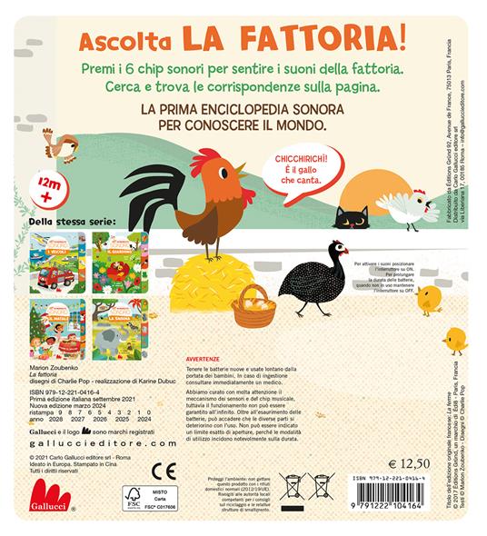 La fattoria. Il mio piccolo almanacco sonoro. Ediz. a colori - Marion Zoubenko - 3