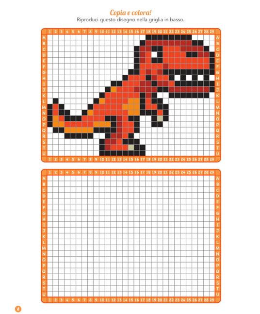 Dinosauri. Colora i pixel. Ediz. a colori - Eugénie Varone - 3