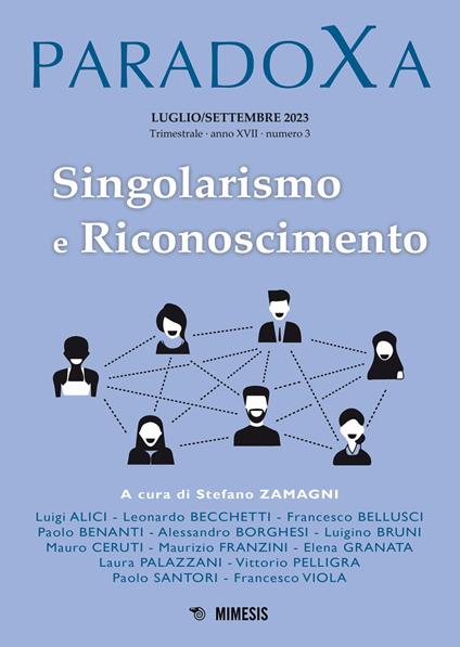 Paradoxa (2023). Vol. 3: Singolarismo e riconoscimento - copertina