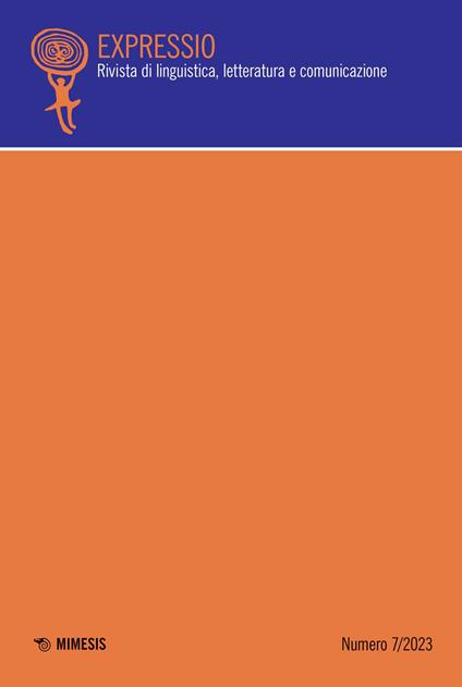 Expressio. Rivista di linguistica, letteratura e comunicazione (2023). Vol. 7 - copertina