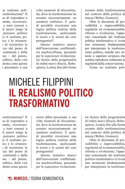 Il realismo politico trasformativo - Michele Filippini - ebook