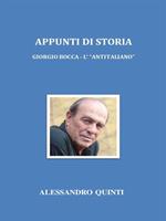 Appunti di storia. Giorgio Bocca - L'«antitaliano»