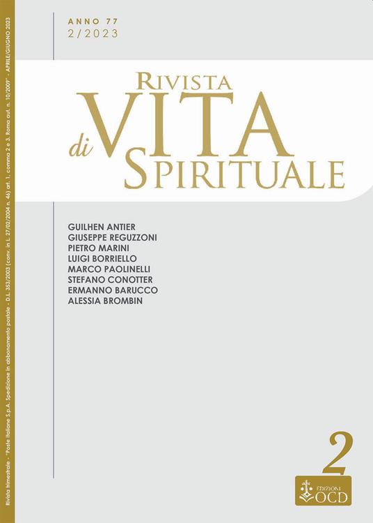 Rivista di vita spirituale (2023). Vol. 2 - copertina