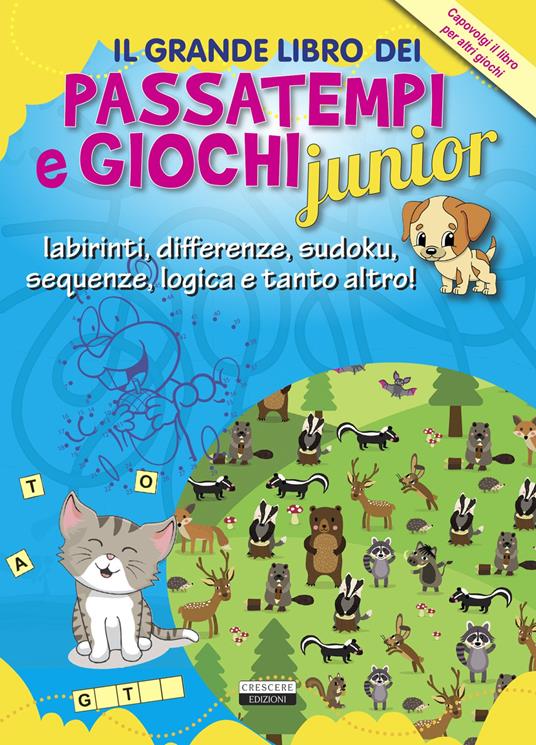 Il grande libro dei passatempi e giochi junior - copertina