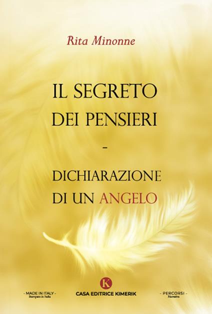 Il segreto dei pensieri. Dichiarazione di un angelo - Rita Minonne - copertina