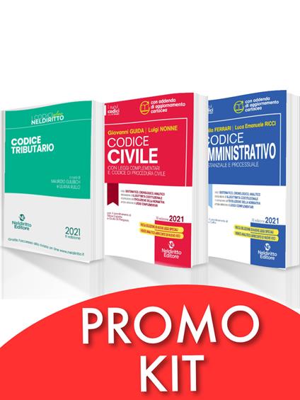 Kit completo per la preparazione di 60 referendari TAR: Codice Civile-Codice Amministrativo-Codice Tributario Plus - Maurizio Gliubich - copertina