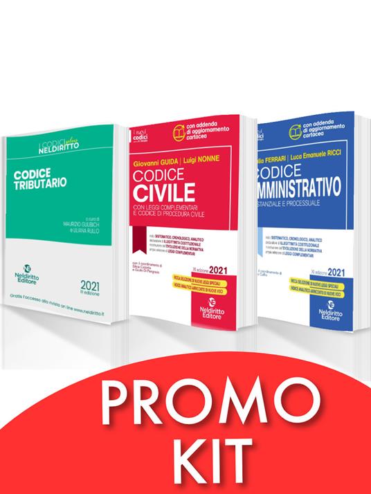 Kit completo per la preparazione di 60 referendari TAR: Codice Civile-Codice Amministrativo-Codice Tributario Plus - Maurizio Gliubich - copertina