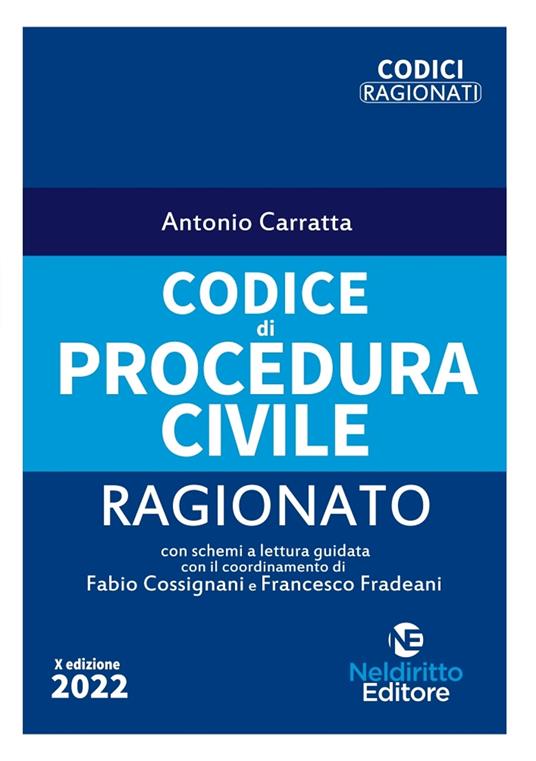 Codice di procedura civile ragionato - Antonio Carratta - copertina