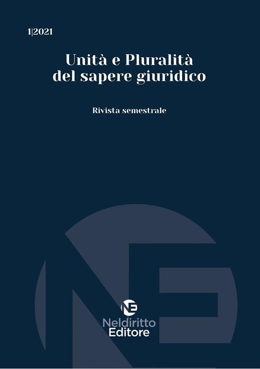 Unità e pluralità del sapere giuridico - copertina