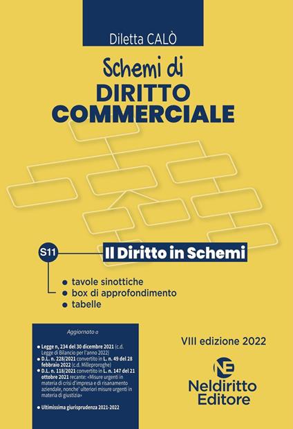 Schemi di diritto commerciale - Diletta Calò - copertina