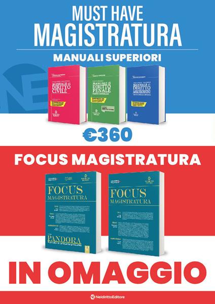 Must have magistratura: Kit 3 Manuali superiori + 2 Focus - copertina