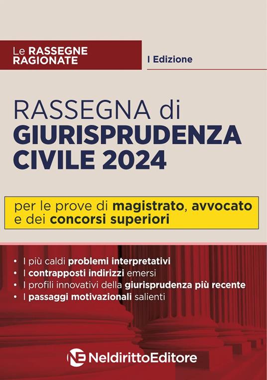 Rassegna di giurisprudenza civile 2024. Per Magistratura, avvocato e concorsi superiori - copertina