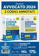 Kit Codice civile + Procedura civile annotato con la giurisprudenza per l'esame di avvocato 2024