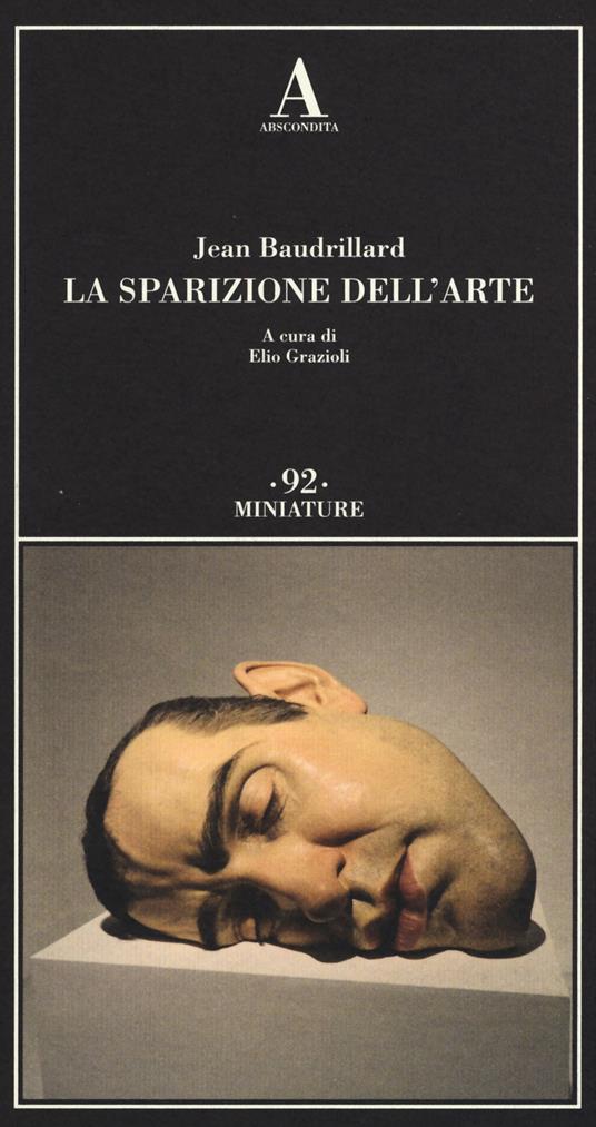 La sparizione dell'arte - Jean Baudrillard - copertina