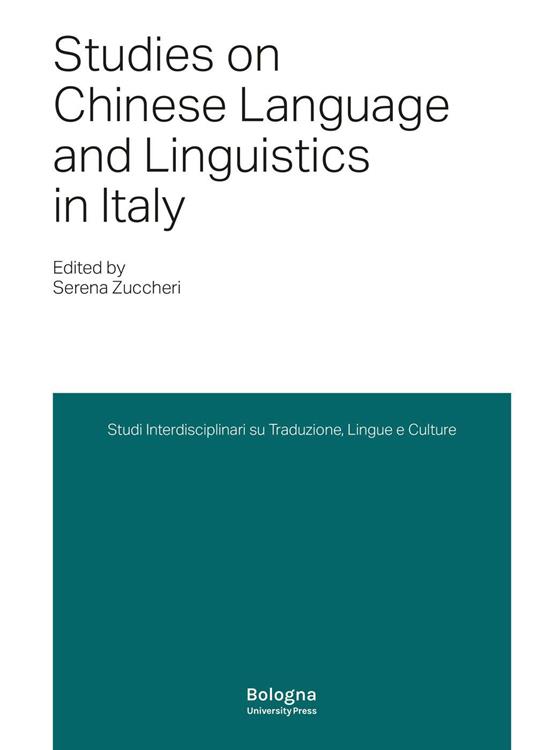 Studies on Chinese Language and Linguistics in Italy - copertina