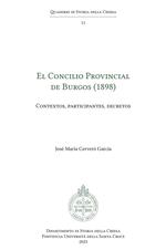 El Concilio Provincial de Burgos (1898). Contextos, participantes, decretos