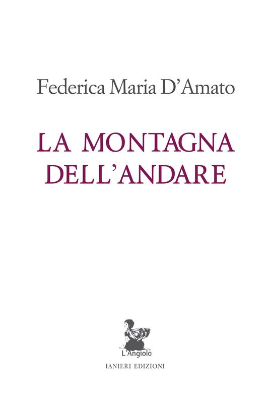 La montagna dell'andare - Federica Maria D'Amato - copertina
