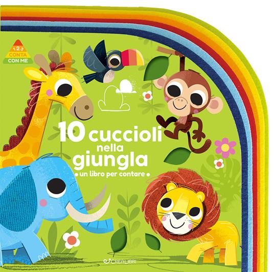 10 cuccioli nella giungla. Un libro per contare. Ediz. a colori - Ian Worral-Dutton - copertina