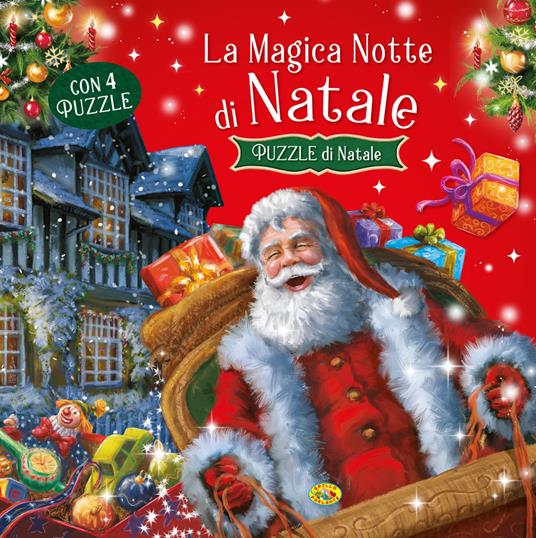 La magica notte di Natale. Ediz. a colori. Con 4 puzzle - copertina