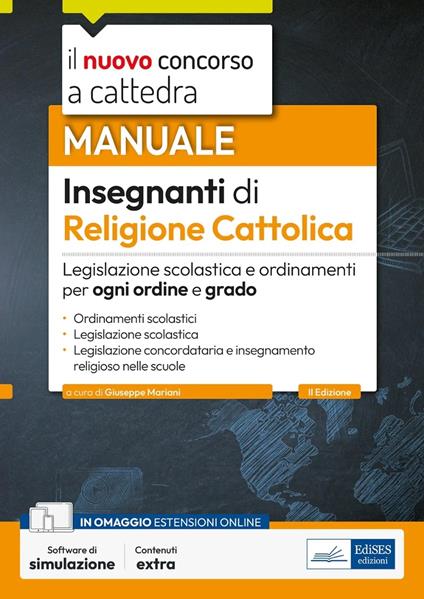 Concorso insegnanti di religione cattolica. Con espansione online. Con software di simulazione - copertina