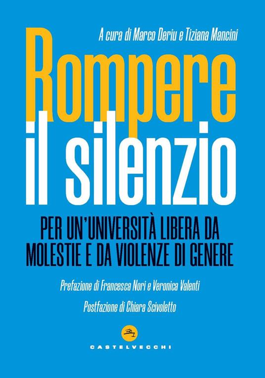 Rompere il silenzio. Per un'università libera da molestie e violenze di genere - copertina