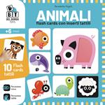 Animali. Flash cards con inserti tattili. Ediz. a colori