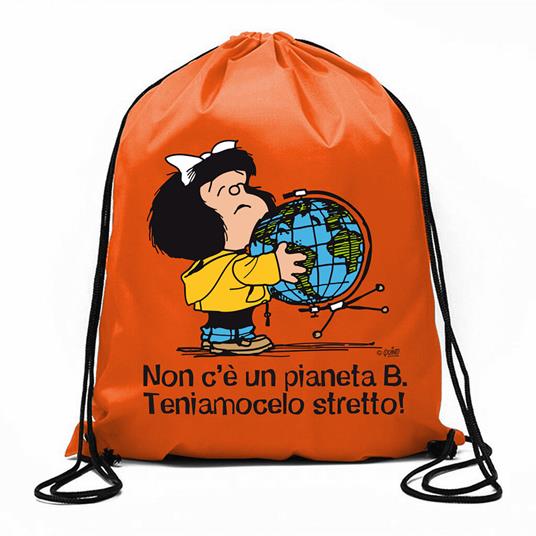 Borsa Smart bag Mafalda. Non c'è un pianeta B. Teniamocelo stretto