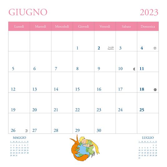 Il Piccolo Principe. Calendario da parete 2023 - Antoine de Saint-Exupéry -  Libro - Magazzini Salani 