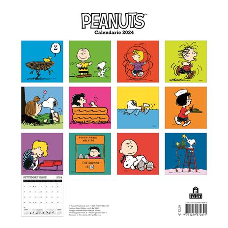 Peanuts. Calendario da tavolo 2024 - Charles M. Schulz - Libro - Magazzini  Salani 