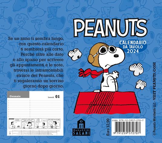 Peanuts. Calendario da parete 2024 — Salani