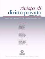 Rivista di diritto privato (2023). Vol. 4