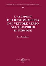 L'accident e la responsabilità del vettore aereo nel trasporto di persone