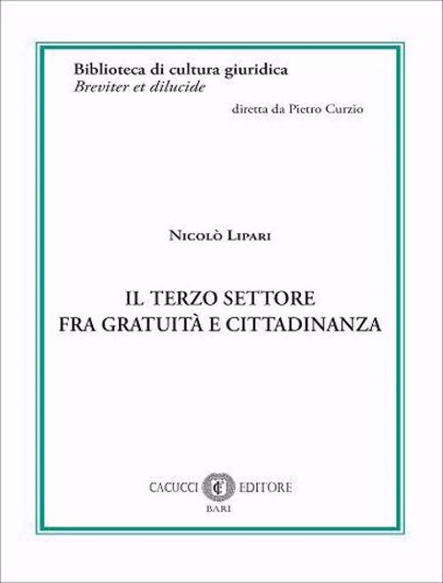 Il terzo settore fra gratuità e cittadinanza - Nicolò Lipari - copertina
