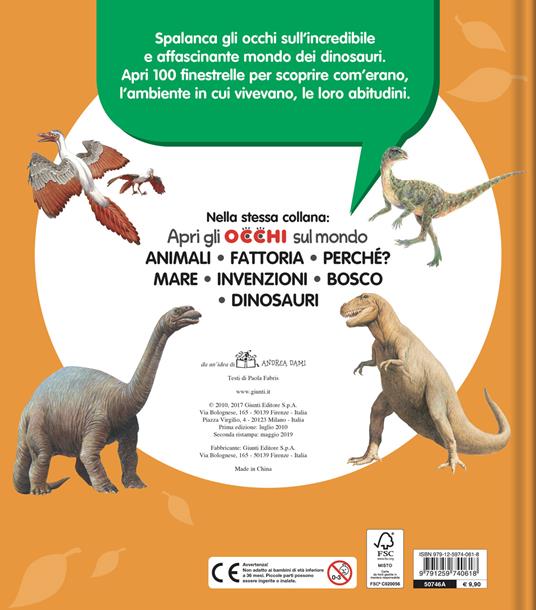 Dinosauri e altri rettili volanti. Costruisci in 3D. Ediz. a colori. Con  gadget - Libro Fabbri 2022