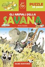 Gli animali della savana. Storie da costruire. Ediz. illustrata. Con puzzle 28 pezzi