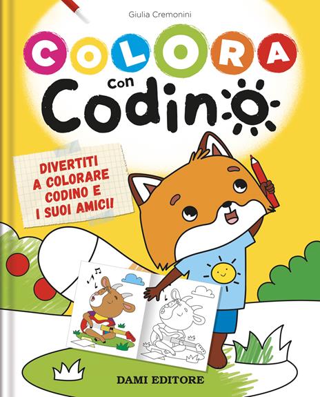 Colora con Codino. Ediz. a colori - Giulia Cremonini - copertina