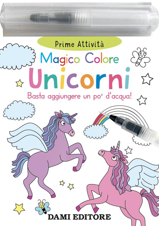 Unicorni. Magico colore. Ediz. a colori. Con pennarello ad acqua - Toni Stemp - copertina