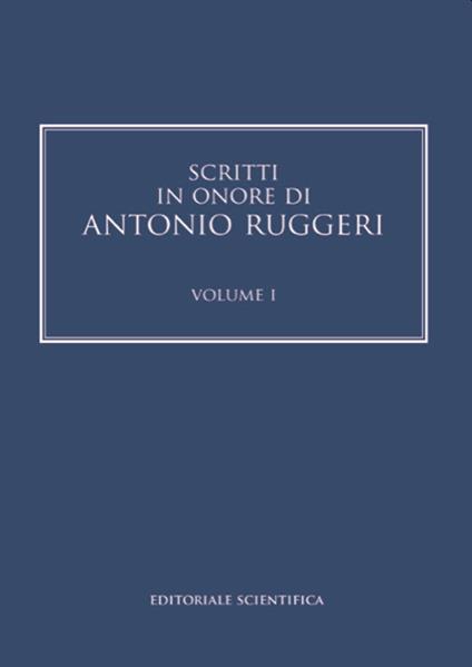 Scritti in onore di Antonio Ruggeri - copertina