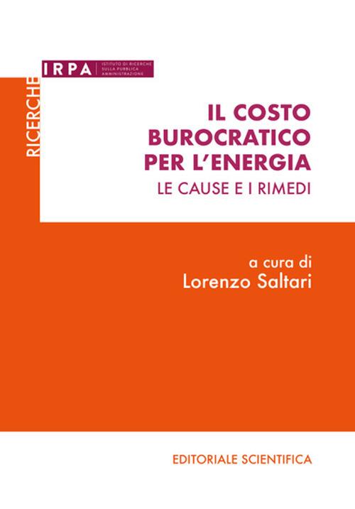 Il costo burocratico per l'energia. Le cause e i rimedi - copertina