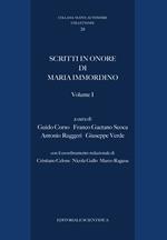 Scritti in onore di Maria Immordino