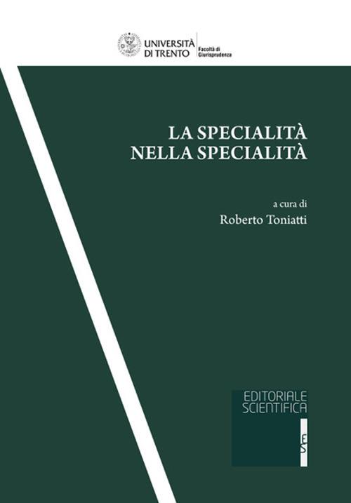 La specialità nella specialità - copertina