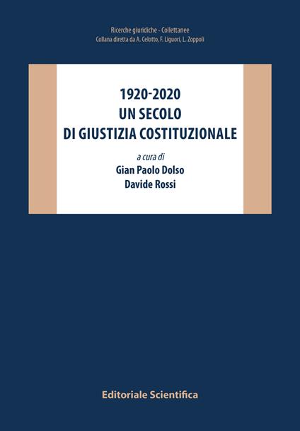 1920-2022. Un secolo di giustizia costituzionale - copertina