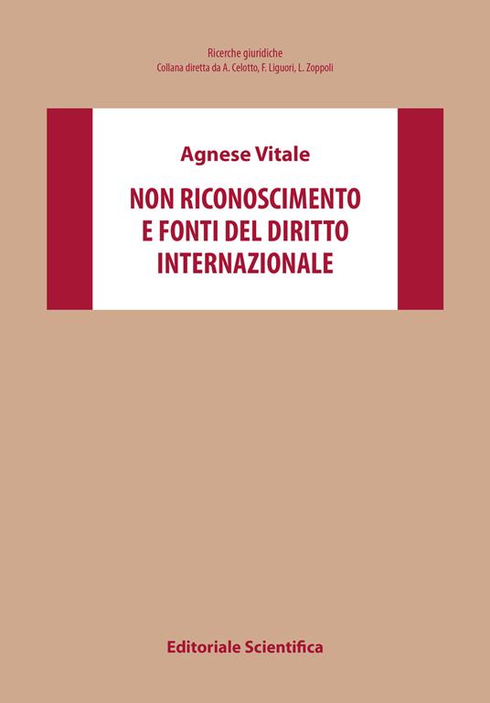 Non riconoscimento e fonti del diritto internazionale - Agnese Vitale - copertina