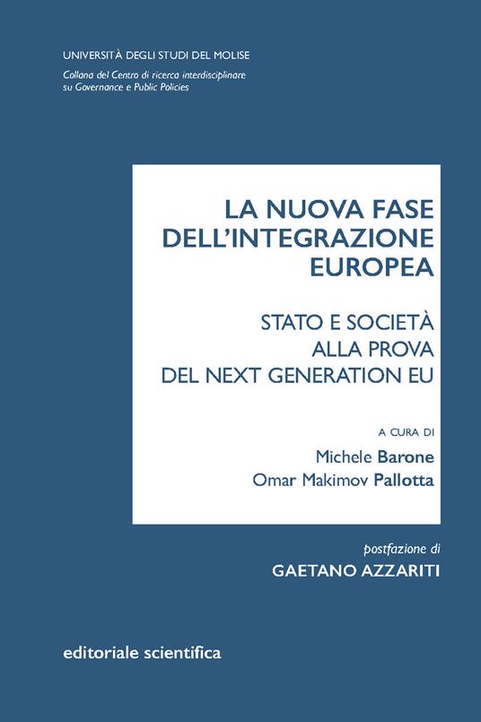 La nuova fase dell'integrazione europea - copertina