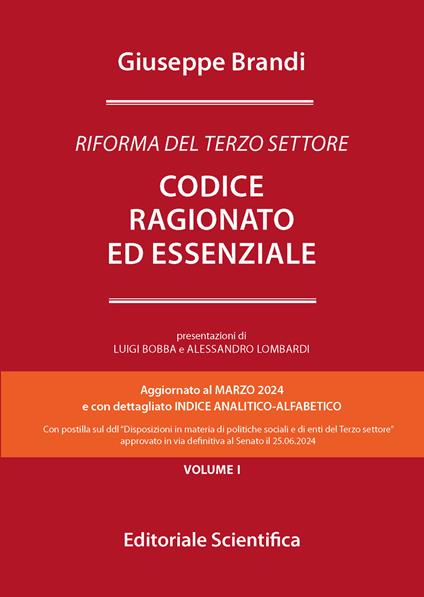 Codice ragionato ed essenziale. Riforma del Terzo settore - Giuseppe Brandi - copertina