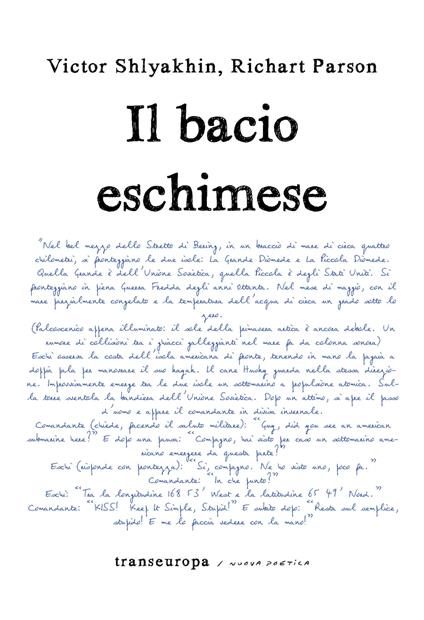 Il bacio eschimese - Victor Shlyakhin,Richart Parson - copertina