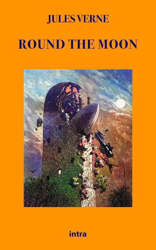 Round the moon - Jules Verne - copertina